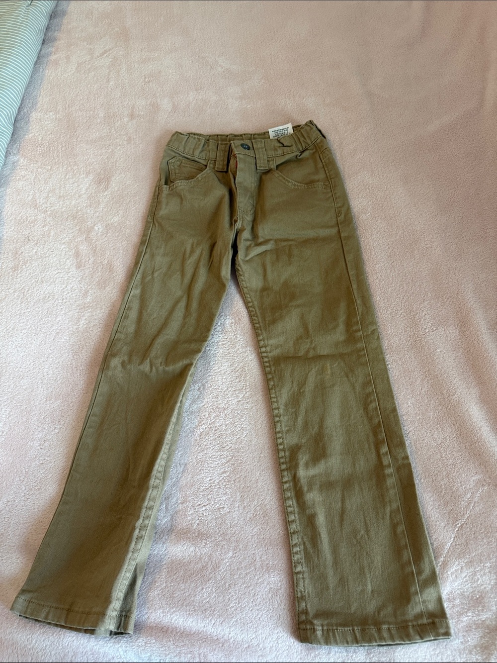 Wrangler Kids Khaki Straight-Leg Jeans